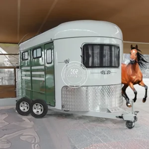 2025 hot selling 3 horse trailer angle load float compliant with australian standards features living area