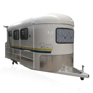 oem easy to use economic 3 horse trailer fiberglass roof high quality can customized horse trailer