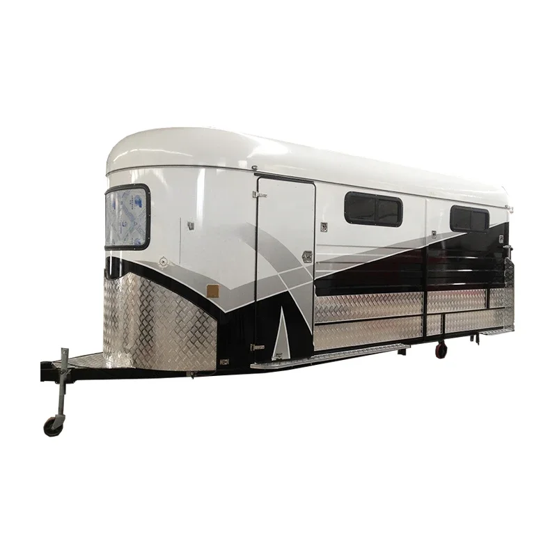 high quality horse float deluxe with kitchen 4hal horse trailer au standard uk style all customized for sale high quality horse float deluxe with kitchen 4hal horse trailer au standard uk style all customized for sale