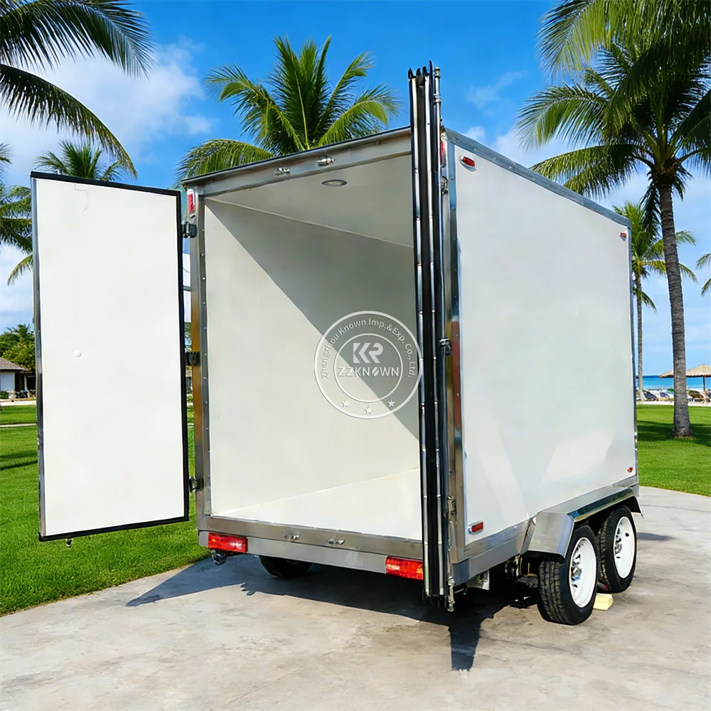 mobile cold storage refrigerated trailer truck portable chilled storage reefer trailer with insulated cargo body mobile cold storage refrigerated trailer truck portable chilled storage reefer trailer with insulated cargo body