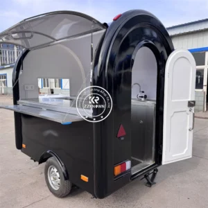 usa europe standard customized food truck trailer rotisserie chicken concession fast food trailer for sale