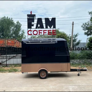 outdoor street small mobile coffee ice cream truck fast food vending snack drink bar mobile food trailer for sale